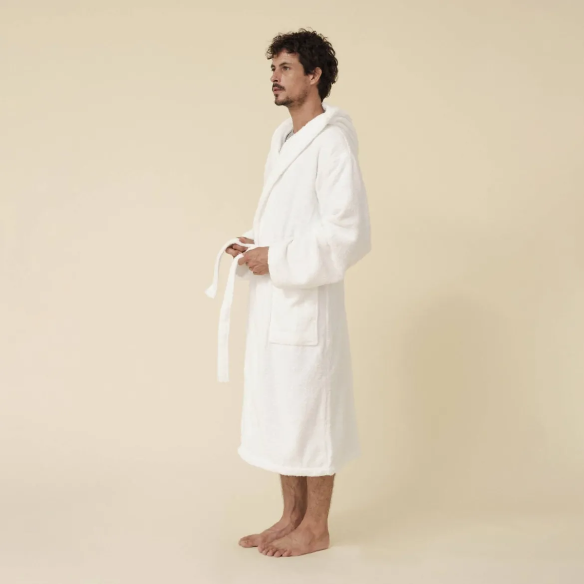 Albornoz algodón con capucha Zeus
