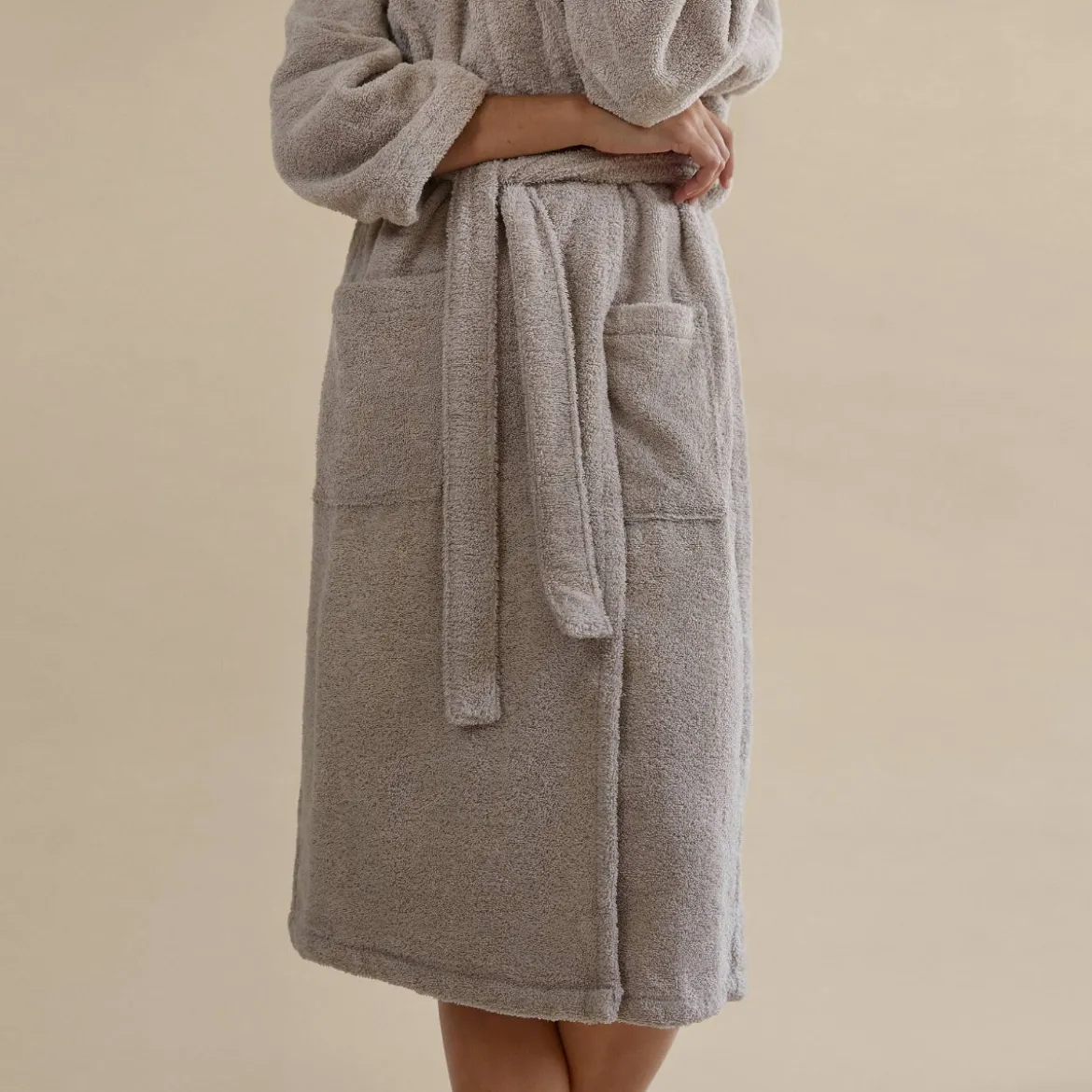 Albornoz algodón y bambú rizo Sublim