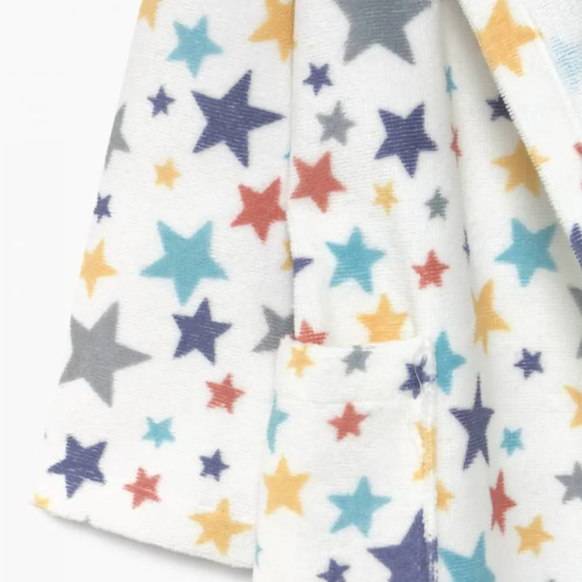 Albornoz infantil de algodón con estampado estrellasMulties