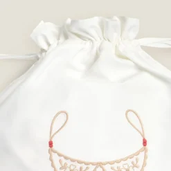 Bolsa de algodón bordada para lencería Lingerix