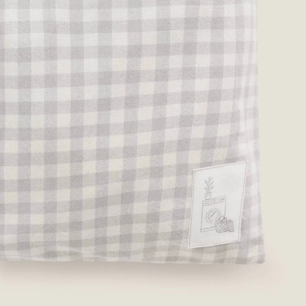 Bolsa de algodón cuadros vichy Lavar