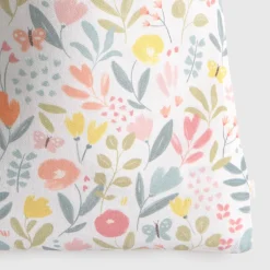 Bolsa de algodón estampado floral Bloom