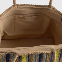 Bolso playa efecto rafia Rasqi