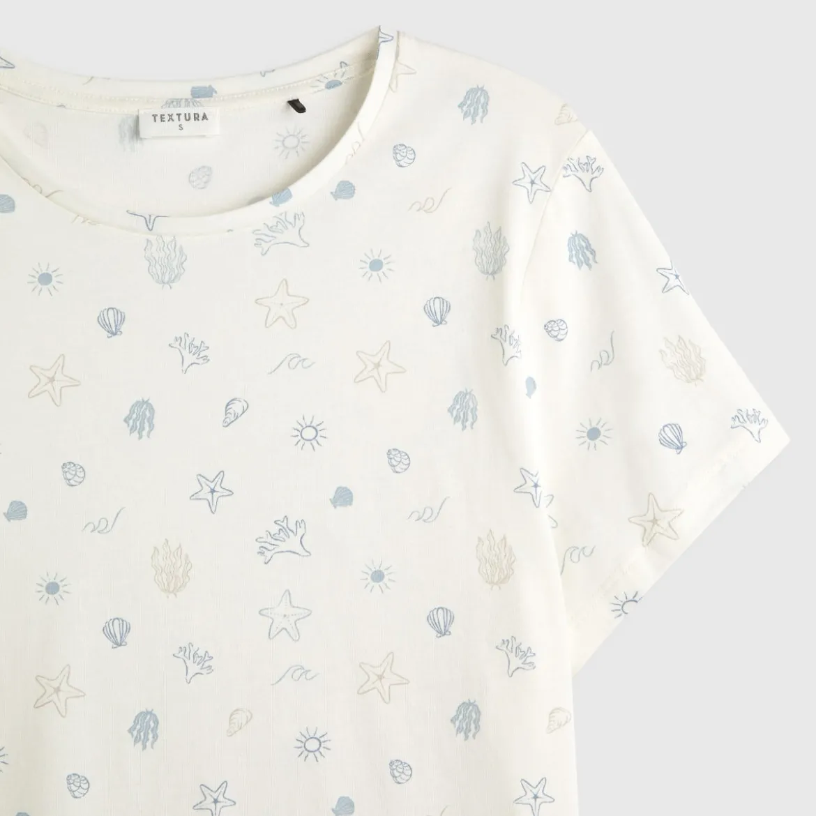 Camiseta algodón estampados marinos Moana