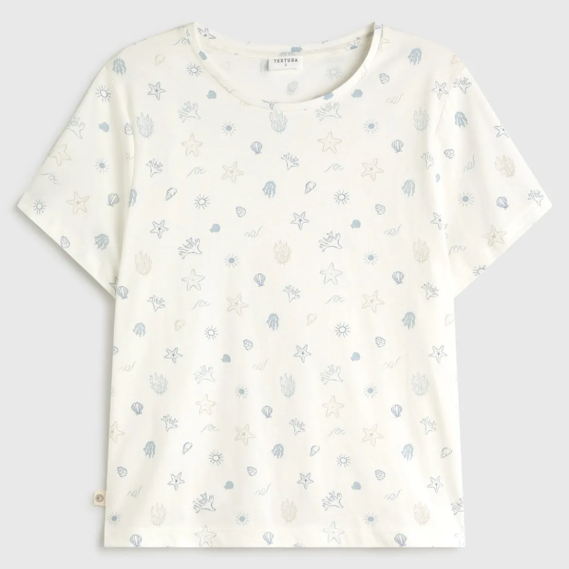 Camiseta algodón estampados marinos Moana