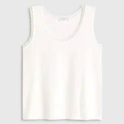Camiseta tirantes algodón canalé Basi