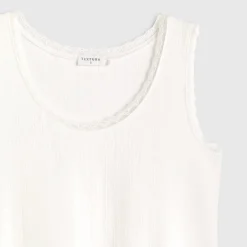Camiseta tirantes algodón canalé Basi