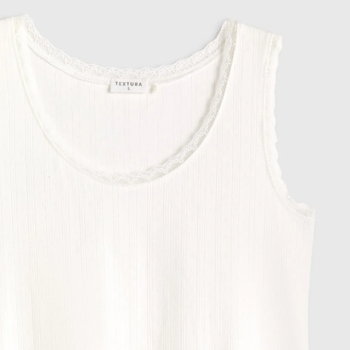Camiseta tirantes algodón canalé Basi
