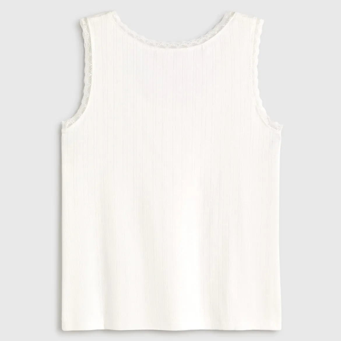 Camiseta tirantes algodón canalé Basi
