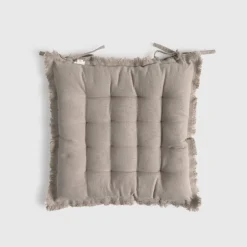 Cojín de silla algodón acolchado con flecos Flepade