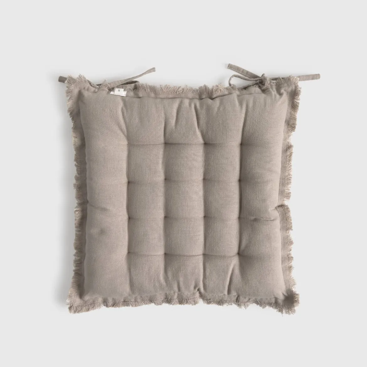 Cojín de silla algodón acolchado con flecos Flepade