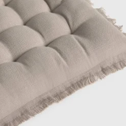 Cojín de silla algodón acolchado con flecos Flepade