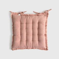 Cojín de silla algodón acolchado con flecos Flepade