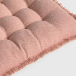 Cojín de silla algodón acolchado con flecos Flepade