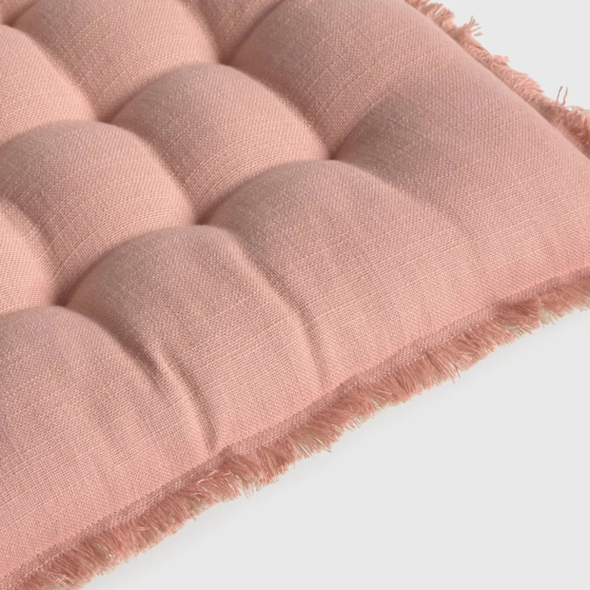 Cojín de silla algodón acolchado con flecos Flepade