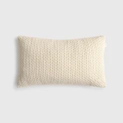 Cojín infantil algodón orgánico tricot calado Ralua