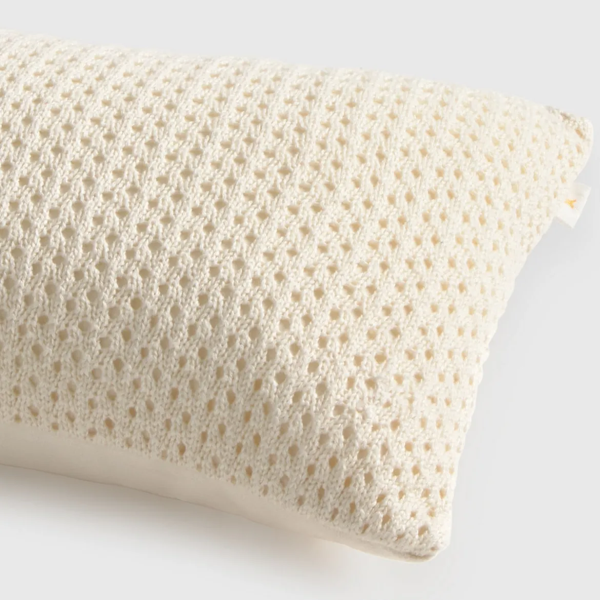 Cojín infantil algodón orgánico tricot calado Ralua