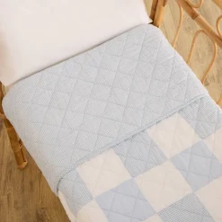 Colcha cuna algodón reversible patchwork Ritki