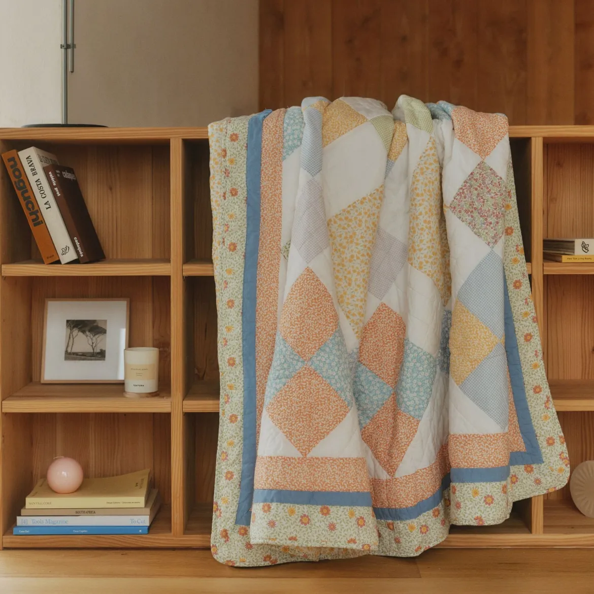 Colcha patchwork algodón reversible Folipatcol