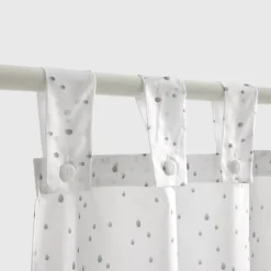 Cortina de baño estampado gotas Yubia