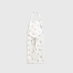 Delantal algodón estampado flores Florgu