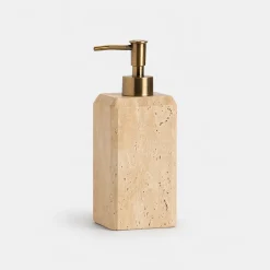 Dispensador jabón baño mármol travertino Travertinodi