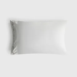 Funda de almohada algodón 180 hilos bordado margaritas Sembro