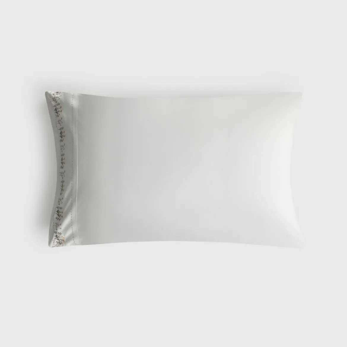 Funda de almohada algodón 180 hilos bordado margaritas Sembro