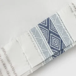 Funda de almohada algodón 180 hilos cenefa étnica Nava