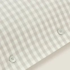 Funda de almohada algodón 180 hilos cuadros vichy Kimcua