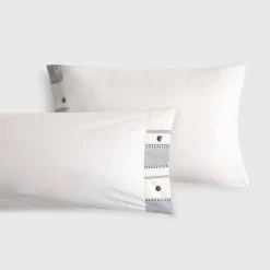 Funda de almohada algodón 180 hilos rayas Medina