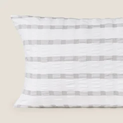 Funda de almohada algodón hilos tintos Element