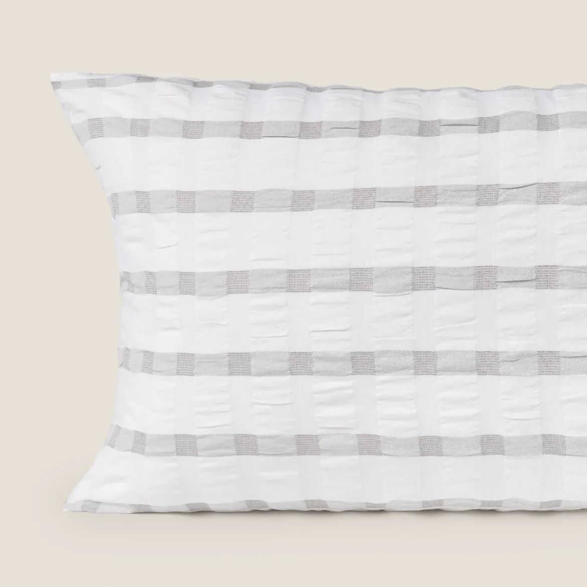 Funda de almohada algodón hilos tintos Element