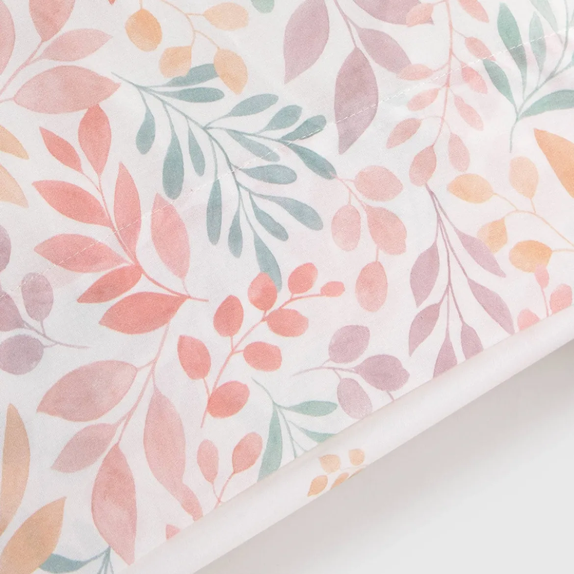 Funda de almohada algodón percal 180 hilos estampado floral Folio