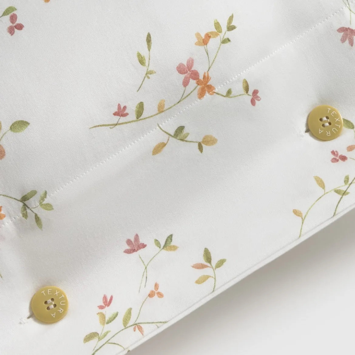 Funda de almohada algodón satén 180 hilos estampado floral Lasusa
