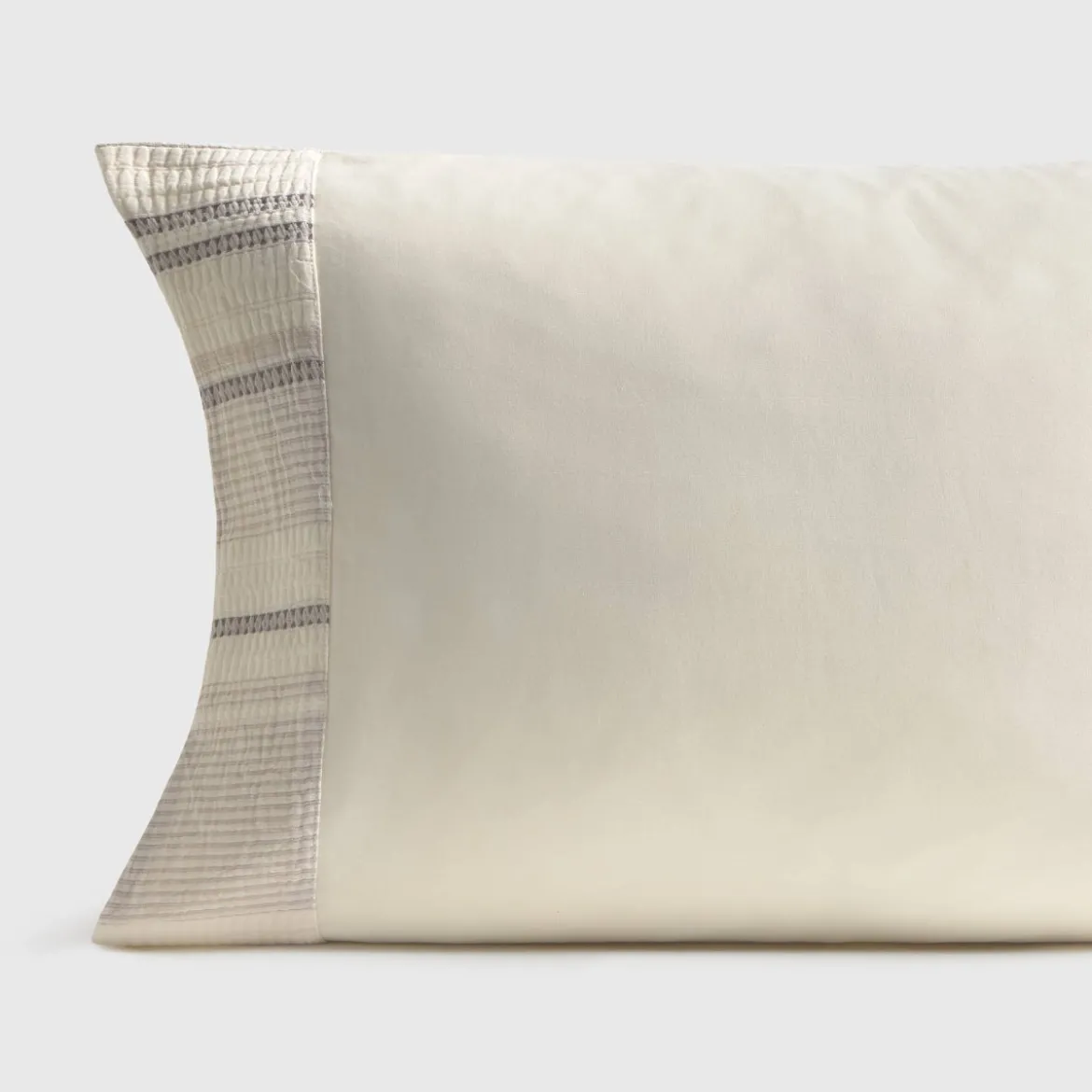 Funda de almohada de algodón 180 hilos con estructura Kimle