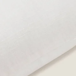Funda de cojín algodón efecto lino Soliso