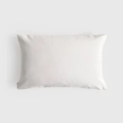 Funda de cojín algodón flores bordadas Foliona