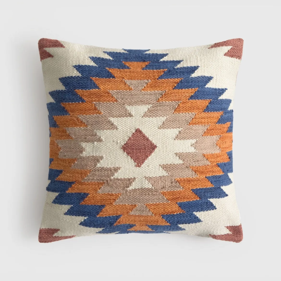 Funda de cojín bordado geométrico Cusco