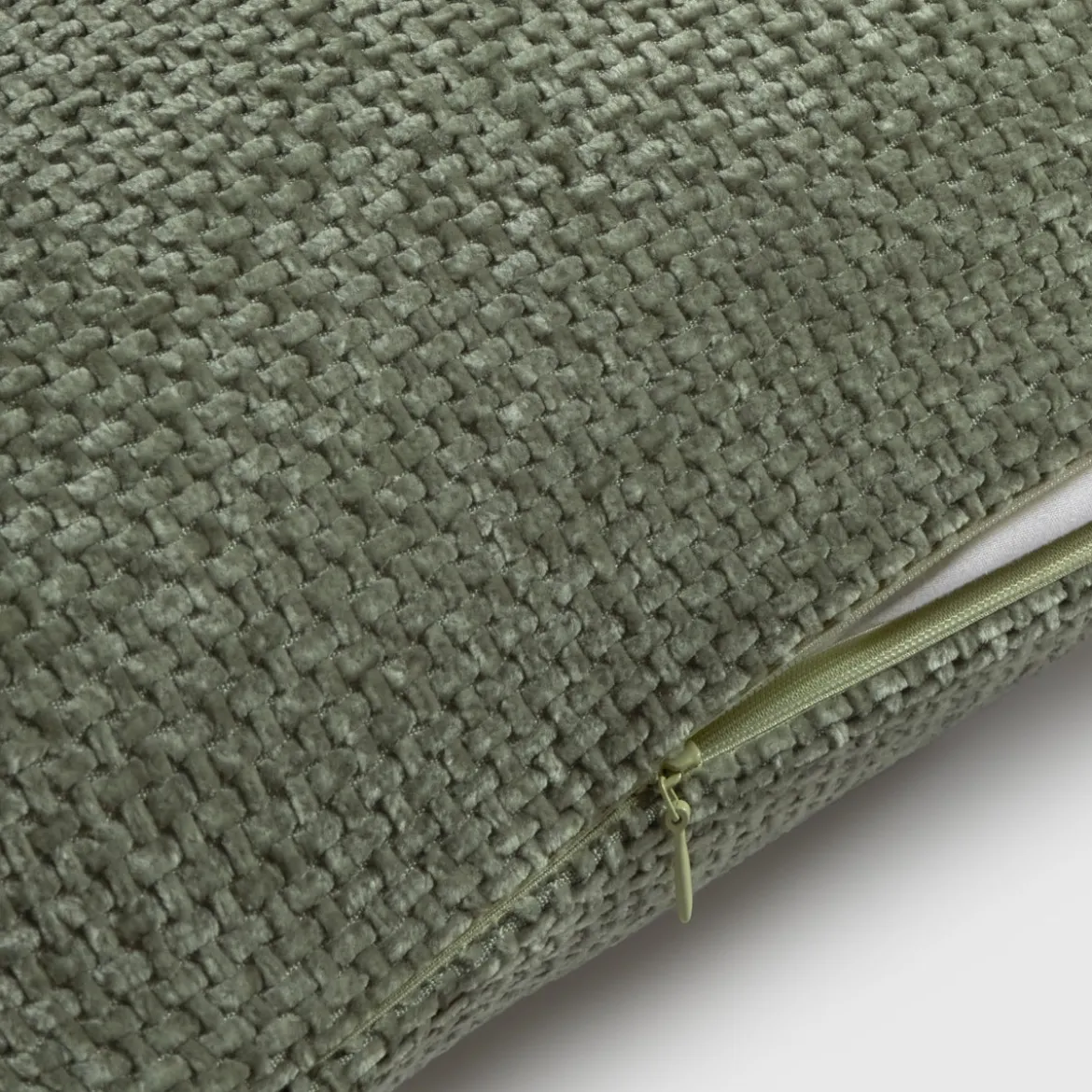 Funda de cojín chenilla con textura Basket