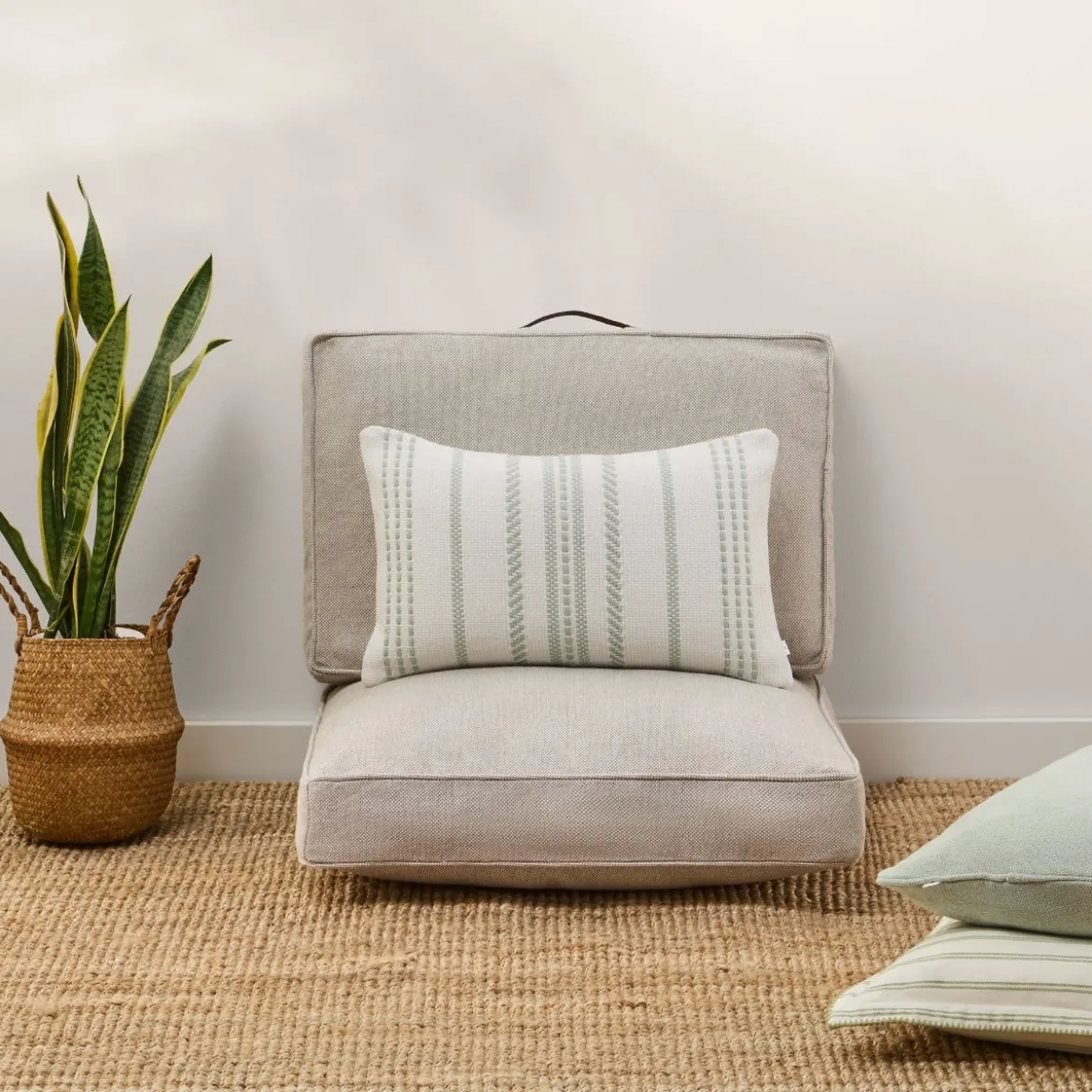 Funda de cojín chill out algodón resistente al agua Trichi