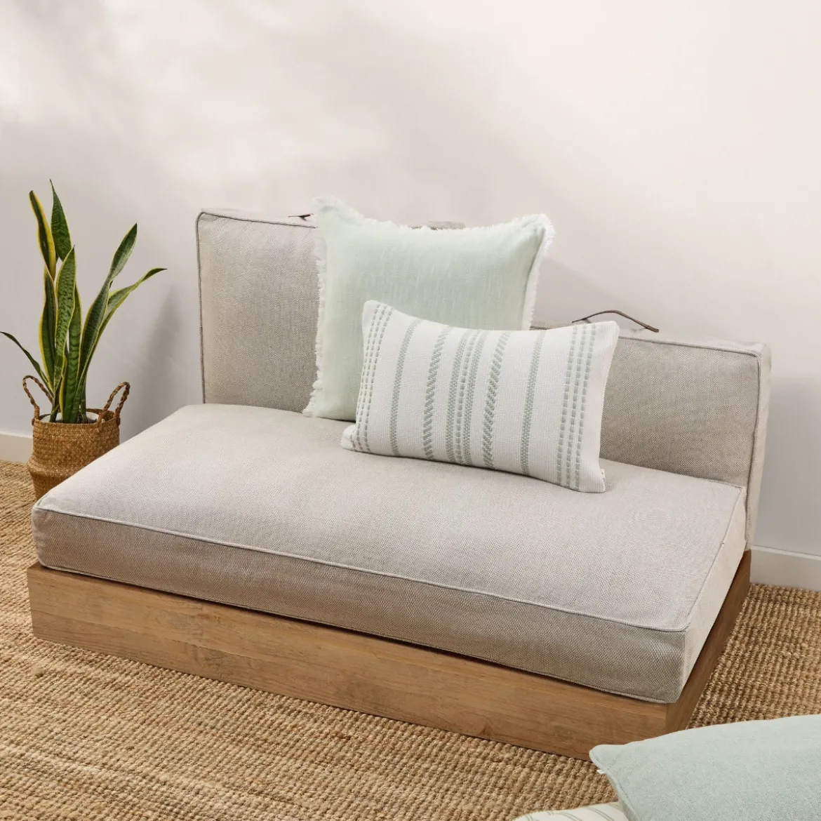 Funda de cojín chill out algodón resistente al agua Trichi