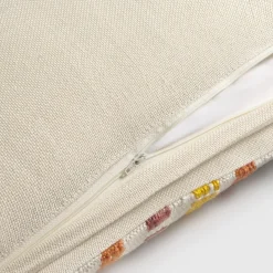 Funda de cojín rayas bordadas Maril