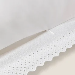 Funda de cuadrante algodón bordado calado Texbrod