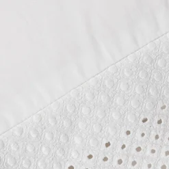 Funda de cuadrante algodón bordado calado Texbrod