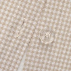 Funda nórdica algodón cuadros vichy bordado Semma