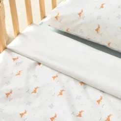Funda nórdica algodón percal 180 hilos conejos nubes Conu