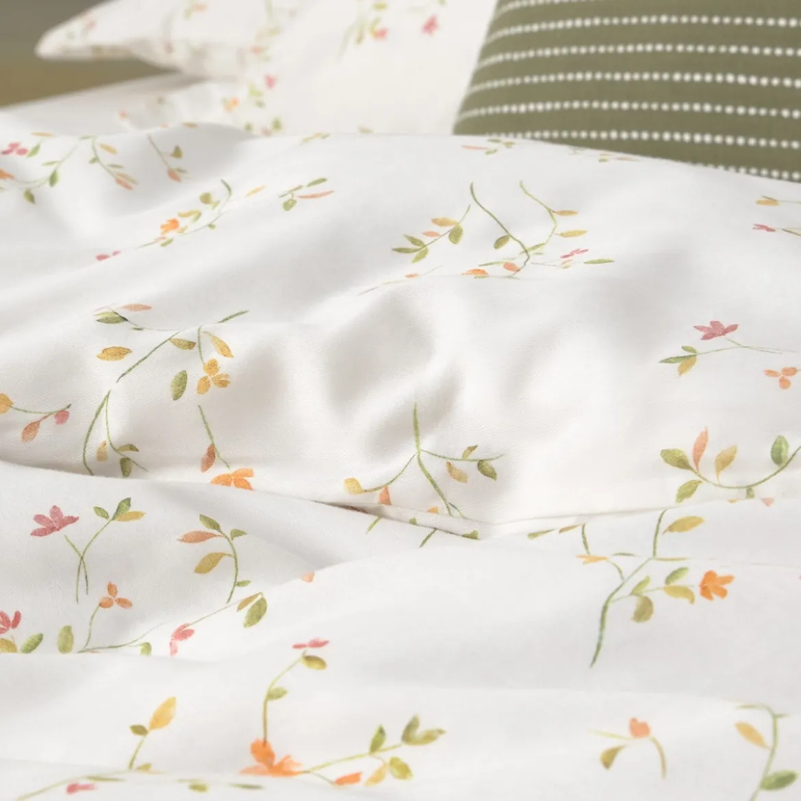 Funda nórdica algodón satén 180 hilos estampado floral Lasusa