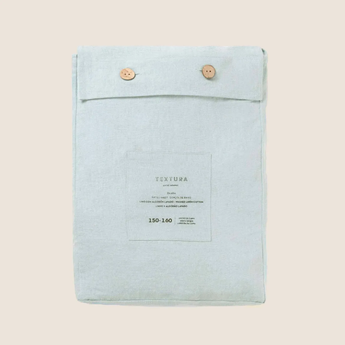 Funda nórdica lino y algodón reversible Linlov