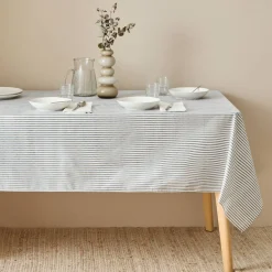 Mantel antimanchas resinado estampado de rayas Oxo